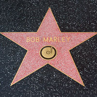 Bob Marley's  Walk of Fame Star